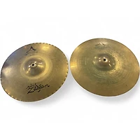 Used Zildjian 14in A Custom Mastersound Hi Hat Pair Cymbal