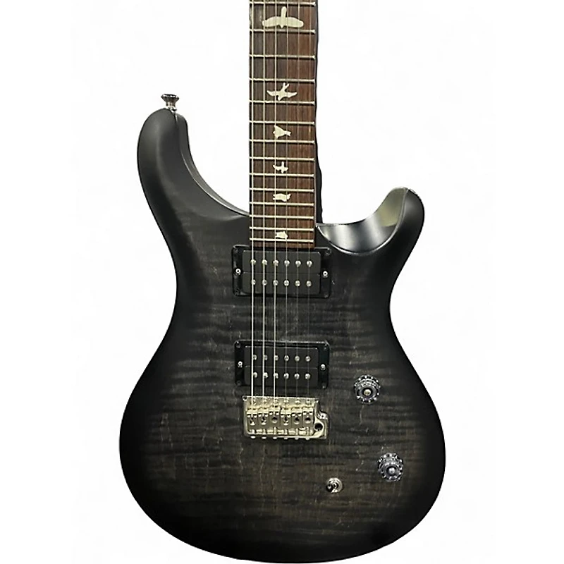 Used PRS CE24 Trans Black Solid Body Electric Guitar