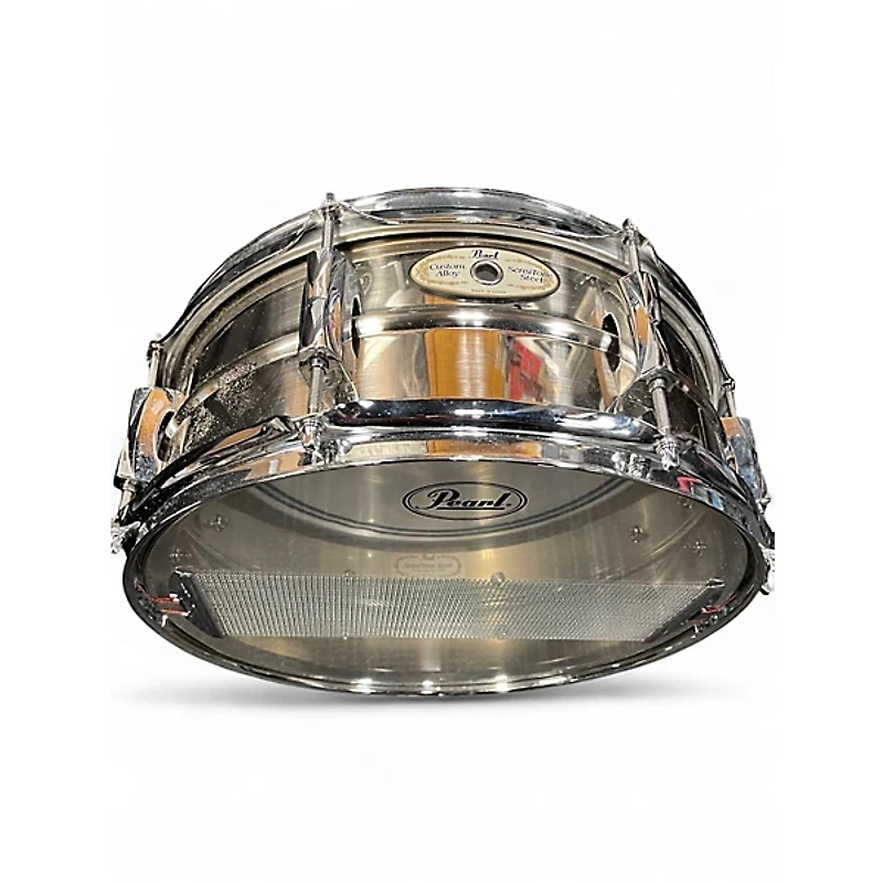 Used Pearl 5X14 Sensitone Snare steel Drum
