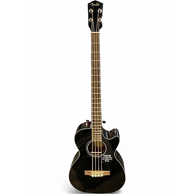 Used Fender CB-60SCE Black Acoustic Bass Guitar