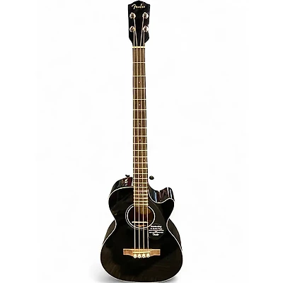 Used Fender CB-60SCE Black Acoustic Bass Guitar