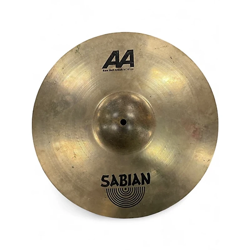 Used SABIAN 16in AA Raw Bell Crash Cymbal