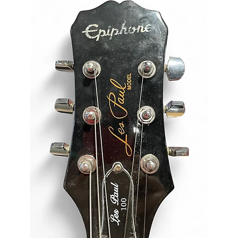 Used Epiphone les paul black Solid Body Electric Guitar