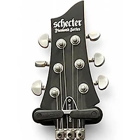 Used Schecter Guitar Research Omen Floyd Rose Active Black Solid Body Electric Guitar