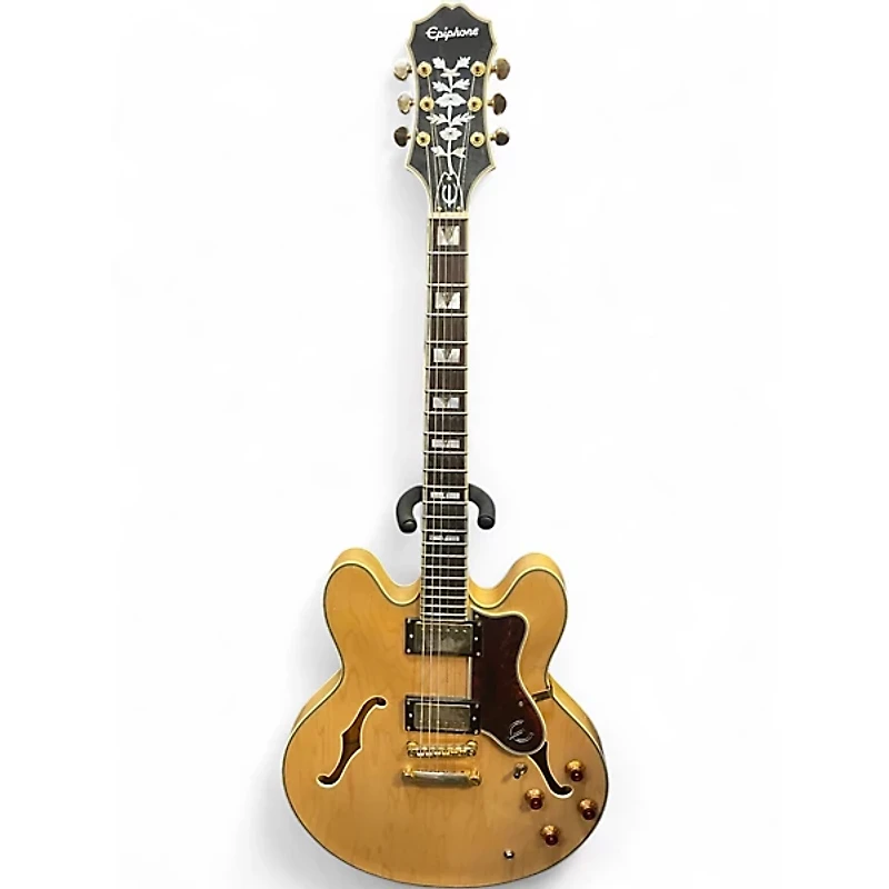 Used Epiphone Sheraton II Natural Hollow Body Electric Guitar