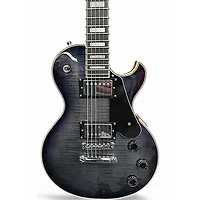 Used Schecter Guitar Research Solo II Custom Trans Black Solid Body Electric Guitar