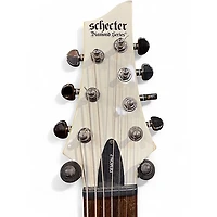 Used Schecter Guitar Research Demon 7 String White Solid Body Electric Guitar