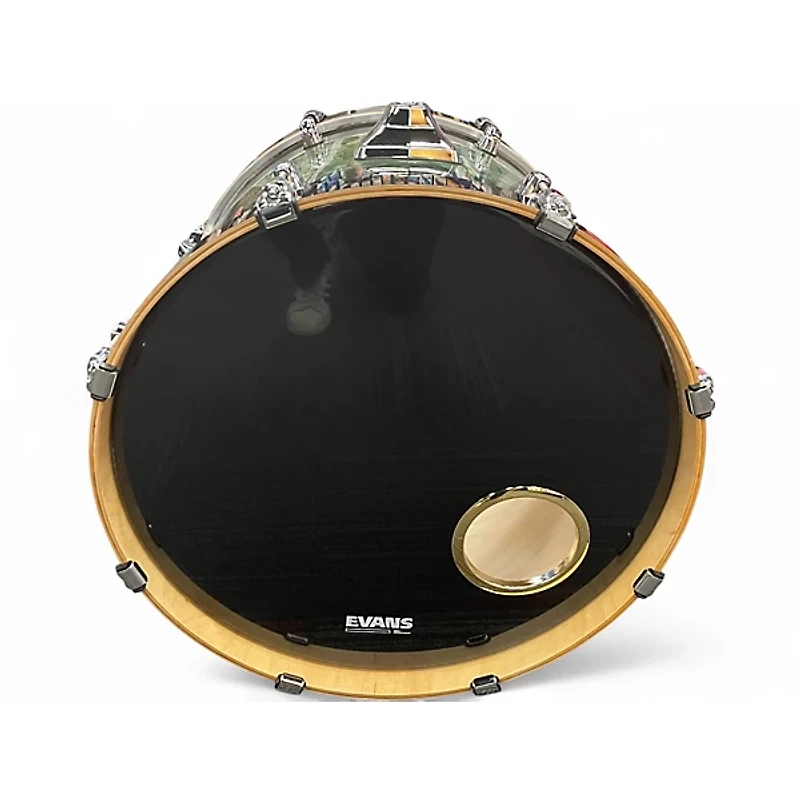 Used TAMA 4 Piece Starclassic Performer MOLTEN STEEL BLUE BURST Drum Kit