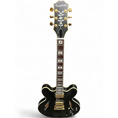 Used Epiphone Emily Wolfe Sheraton Black Hollow Body Electric Guitar