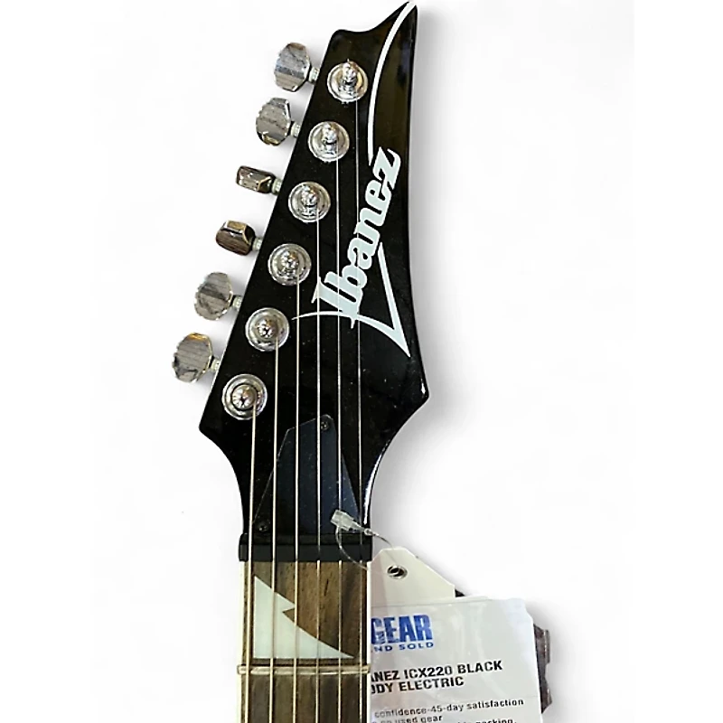 Used Ibanez icx220 Black Solid Body Electric Guitar