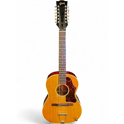Vintage 1966 Gibson B25-12N Natural 12 String Acoustic Guitar