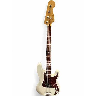 Used 2022 Fender Player Precision Bass White Electric Bass Guitar