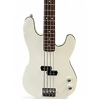 Used Fender AERODYNE PRECISION BASS Bright White Electric Bass Guitar