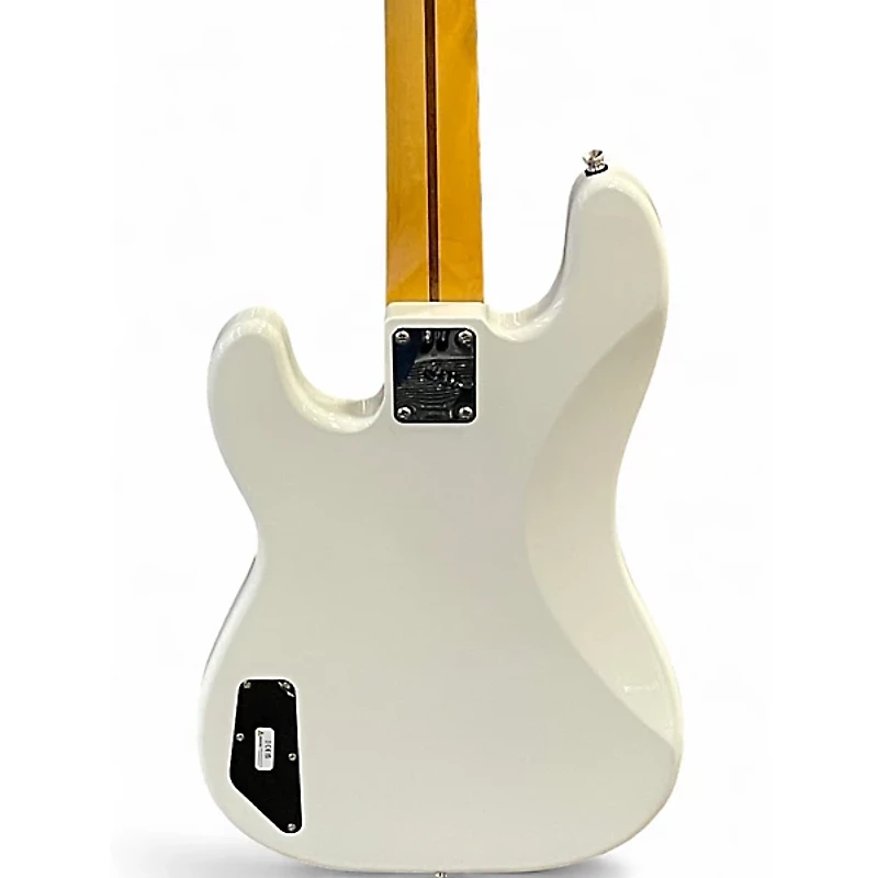 Used Fender AERODYNE PRECISION BASS Bright White Electric Bass Guitar