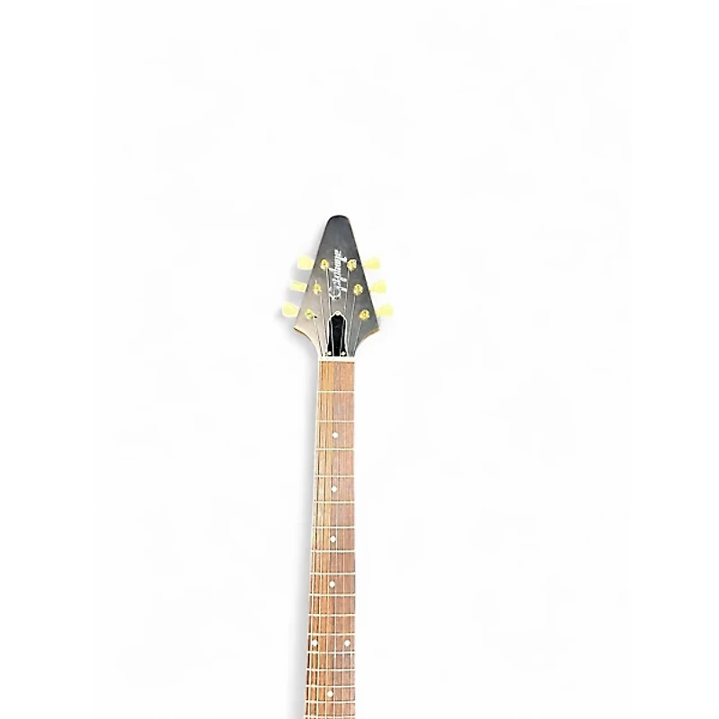 Used Epiphone Korina Flying V Natural Electric Bass Guitar