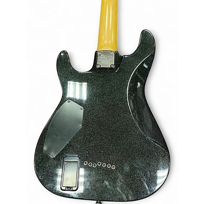 Used Schecter Guitar Research Damien Elite 7 Black Solid Body Electric Guitar