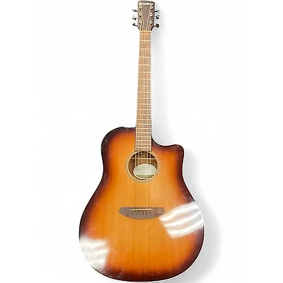 Used Breedlove Discovery Dreanought Cutaway 2 Color Sunburst Acoustic Electric Guitar
