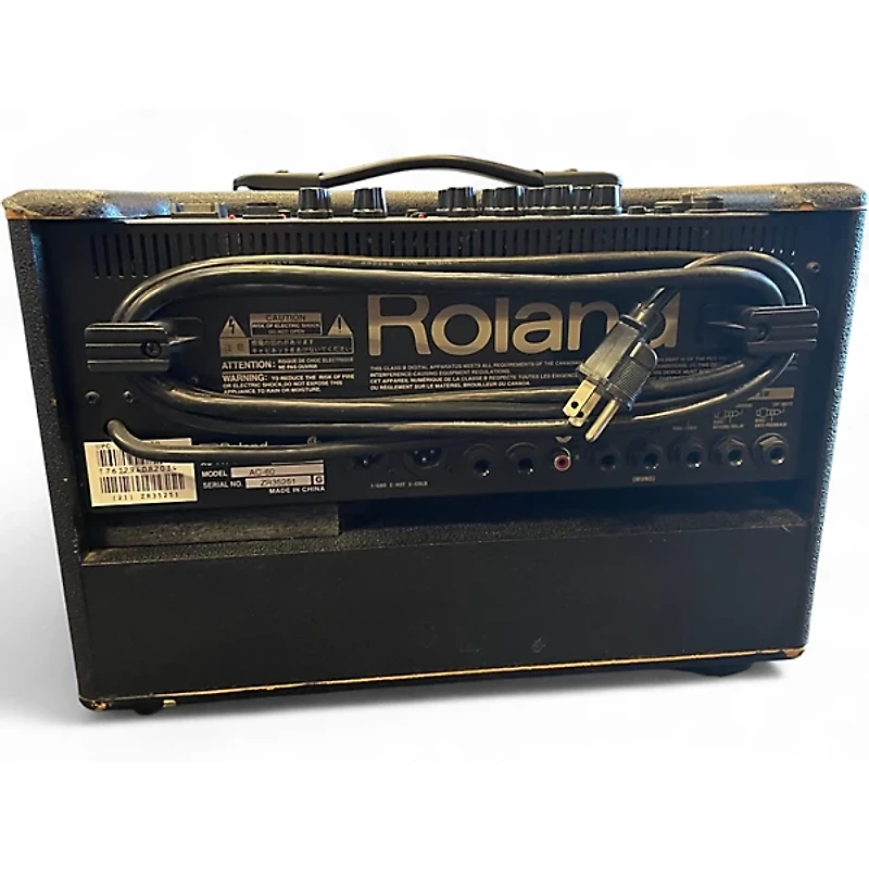 Used Roland AC60 60W 2X6.5 Acoustic Guitar Combo Amp