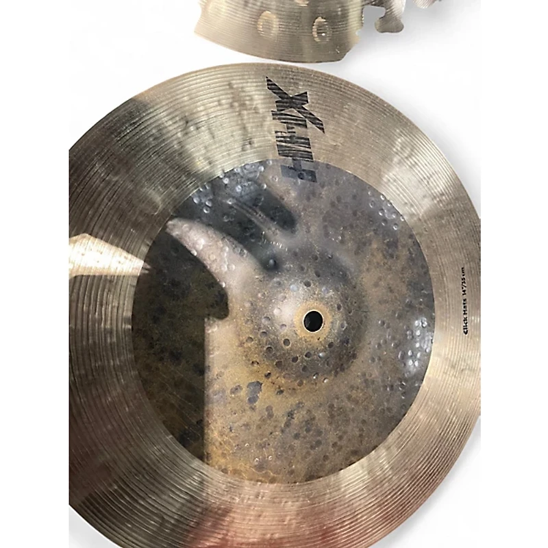 Used SABIAN 14in HHX Click Hats Pair Cymbal