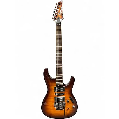 Used Ibanez S670QM ORANGE BURST  Solid Body Electric Guitar