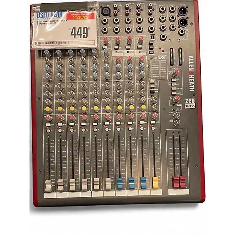 Used Allen & Heath ZED12FX Unpowered Mixer