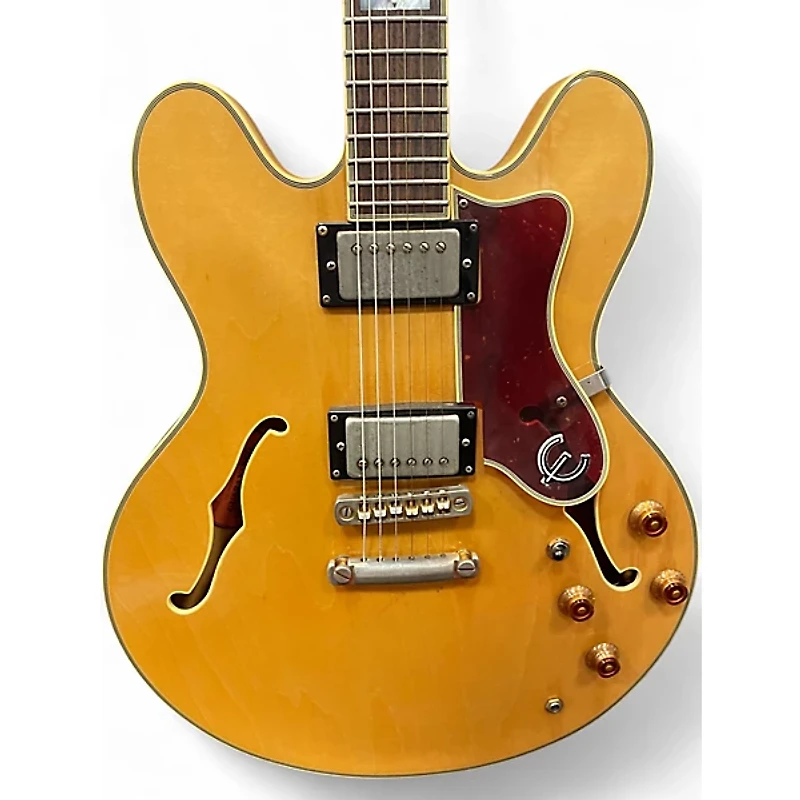 Used Epiphone Sheraton Blonde Hollow Body Electric Guitar