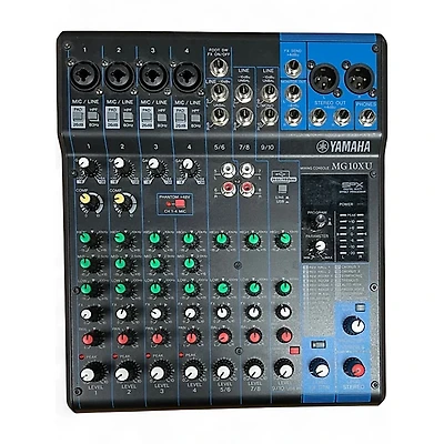 Used Yamaha MG10XU 10 Channel Mixer with Effects Unpowered Mixer