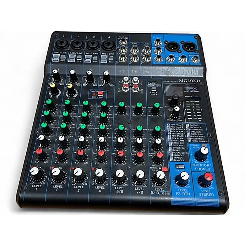 Used Yamaha MG10XU 10 Channel Mixer with Effects Unpowered Mixer