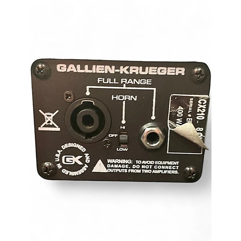 Used Gallien-Krueger CX210 Bass Cabinet