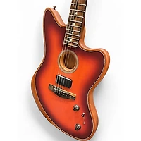 Used Fender American Acoustasonic Jazzmaster Tobacco Sunburst Acoustic Electric Guitar