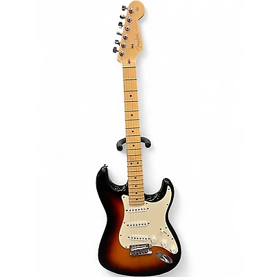 Used Fender American Deluxe Stratocaster 3 Color Sunburst Solid Body Electric Guitar