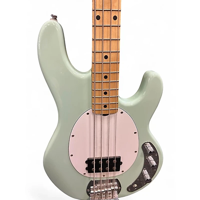 Used Sterling by Music Man Sub 4 Mint Green Electric Bass Guitar