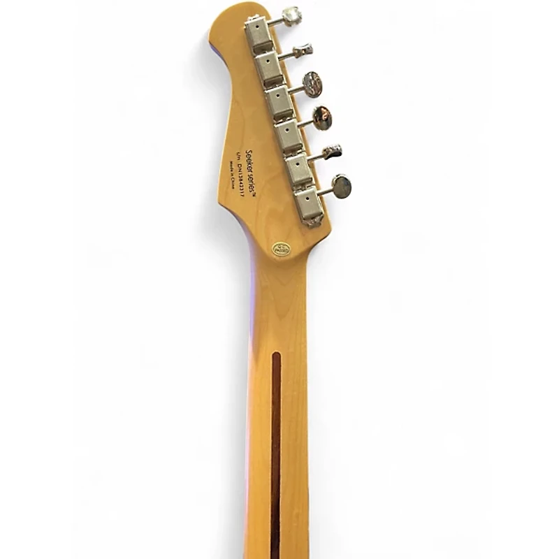 Used Donner Seeker Series Black Solid Body Electric Guitar