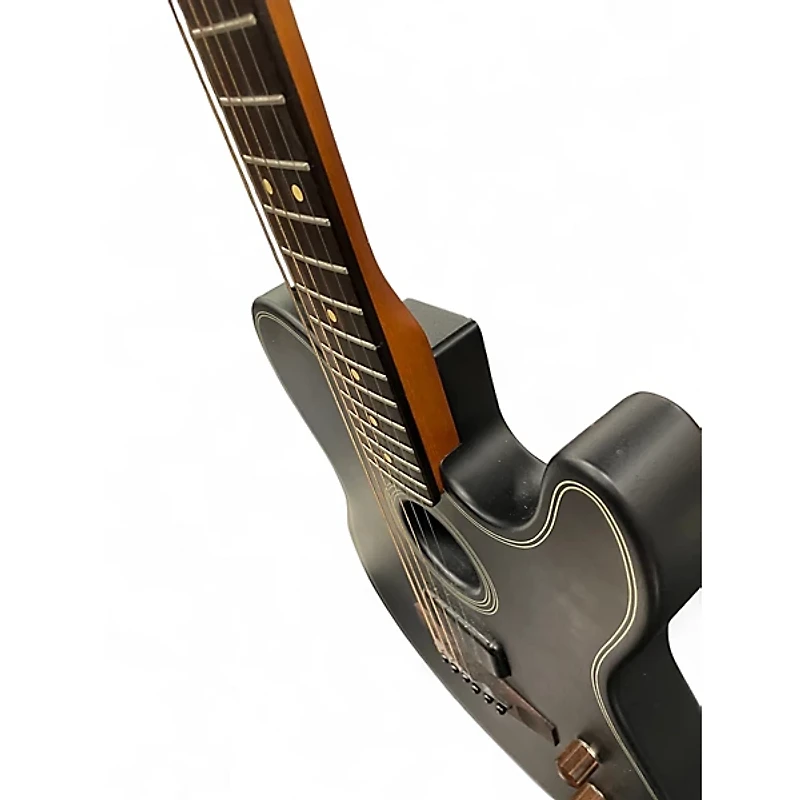 Used Fender American Acoustasonic Telecaster Black Acoustic Electric Guitar