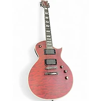 Used ESP EC1000 Deluxe Trans Red Solid Body Electric Guitar