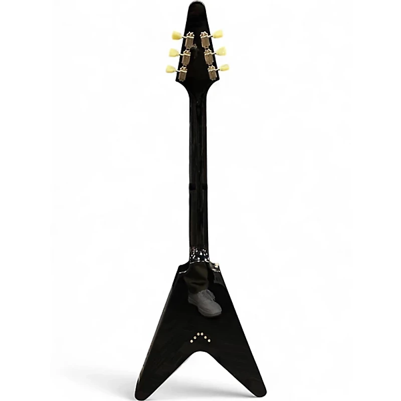 Used Epiphone 1958 Korina Flying V Ebony Solid Body Electric Guitar