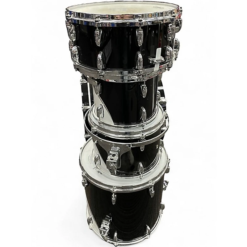 Used Gretsch Drums 5 Piece Renown 57 Black Drum Kit