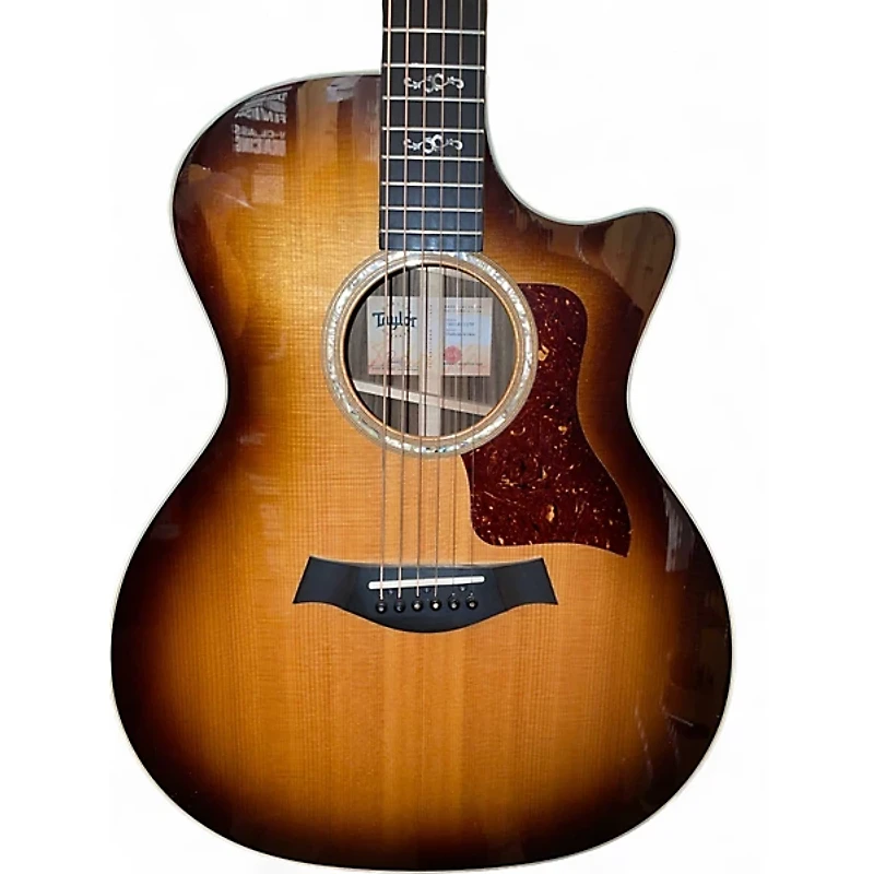 Used Taylor CUSTOM 414CE Amber Acoustic Electric Guitar