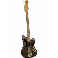 Used Squier Jaguar Bass Silver Electric Bass Guitar