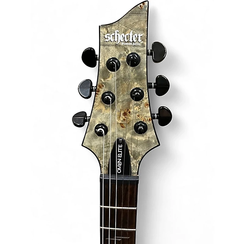 Used Schecter Guitar Research Omen Elite 6 Charcoal Solid Body Electric Guitar