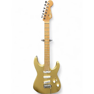 Used Charvel DK22 Gold Solid Body Electric Guitar