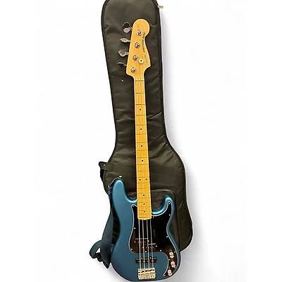 Used Fender American Performer Precision Bass SATIN LAKE PLACID BLUE Electric Bass Guitar