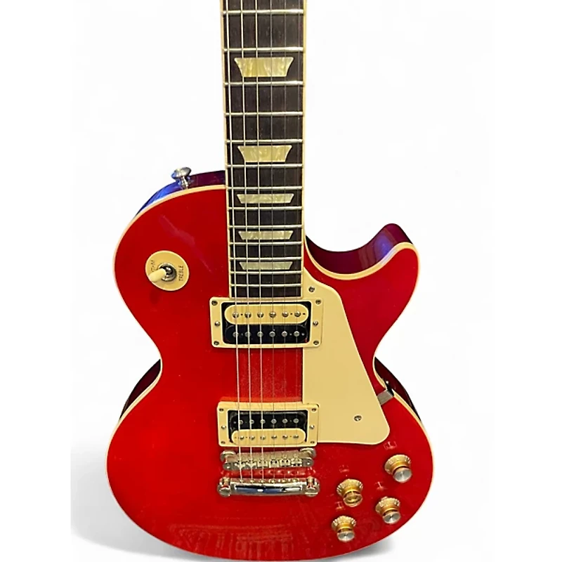 Used Gibson Les Paul Classic Transparent Cherry Solid Body Electric Guitar