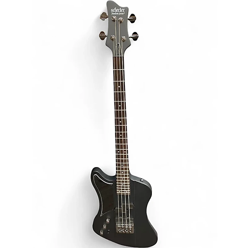 Used Schecter Guitar Research Nikki Sixx Signature Satin Black Electric Bass Guitar