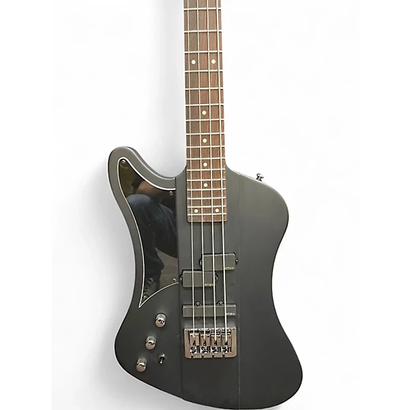 Used Schecter Guitar Research Nikki Sixx Signature Satin Black Electric Bass Guitar