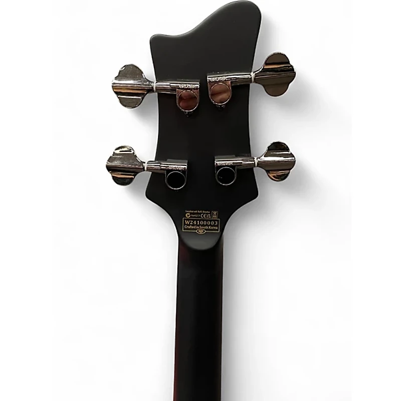 Used Schecter Guitar Research Nikki Sixx Signature Satin Black Electric Bass Guitar