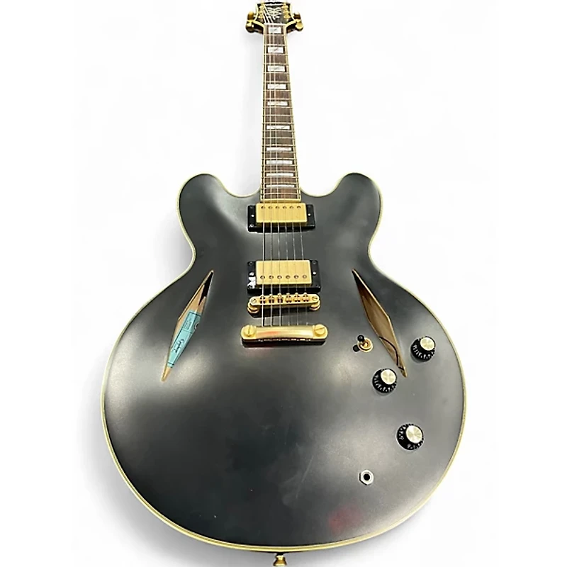 Used Epiphone Emily Wolfe Sheraton Black Hollow Body Electric Guitar