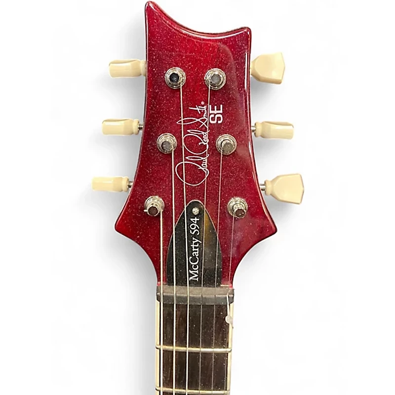 Used PRS SE Singlecut McCarty 594 Trans Red Solid Body Electric Guitar