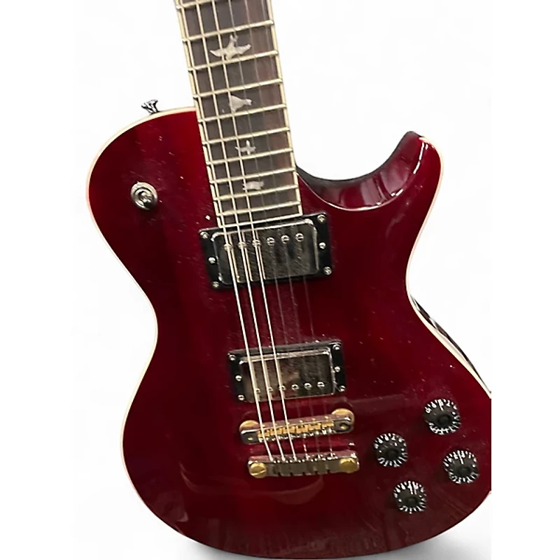 Used PRS SE Singlecut McCarty 594 Trans Red Solid Body Electric Guitar