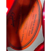 Used Epiphone Jack Casady Signature Red Electric Bass Guitar